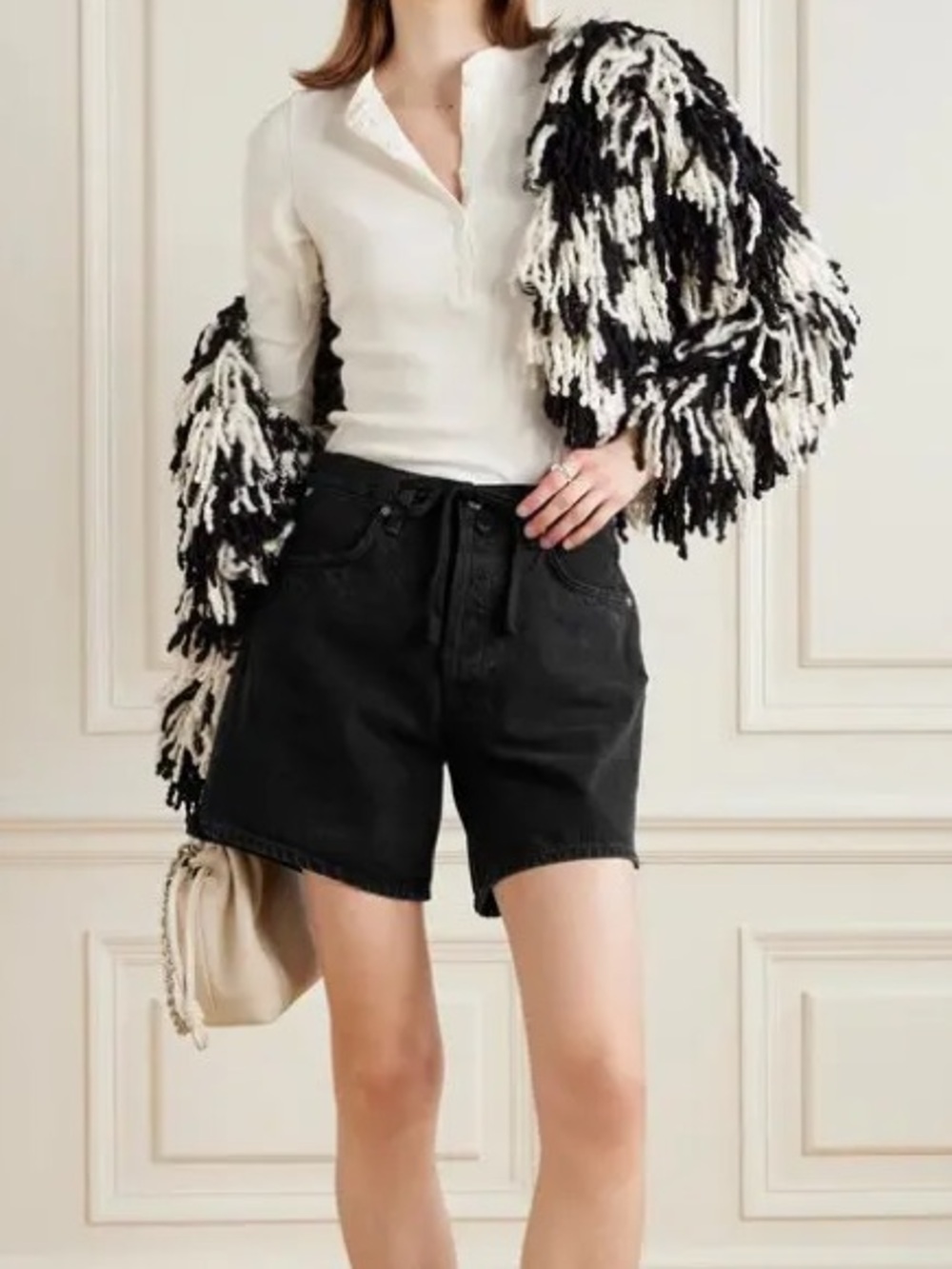 Citizens of Humanity Brynn Denim drawstring shorts black
Size 24